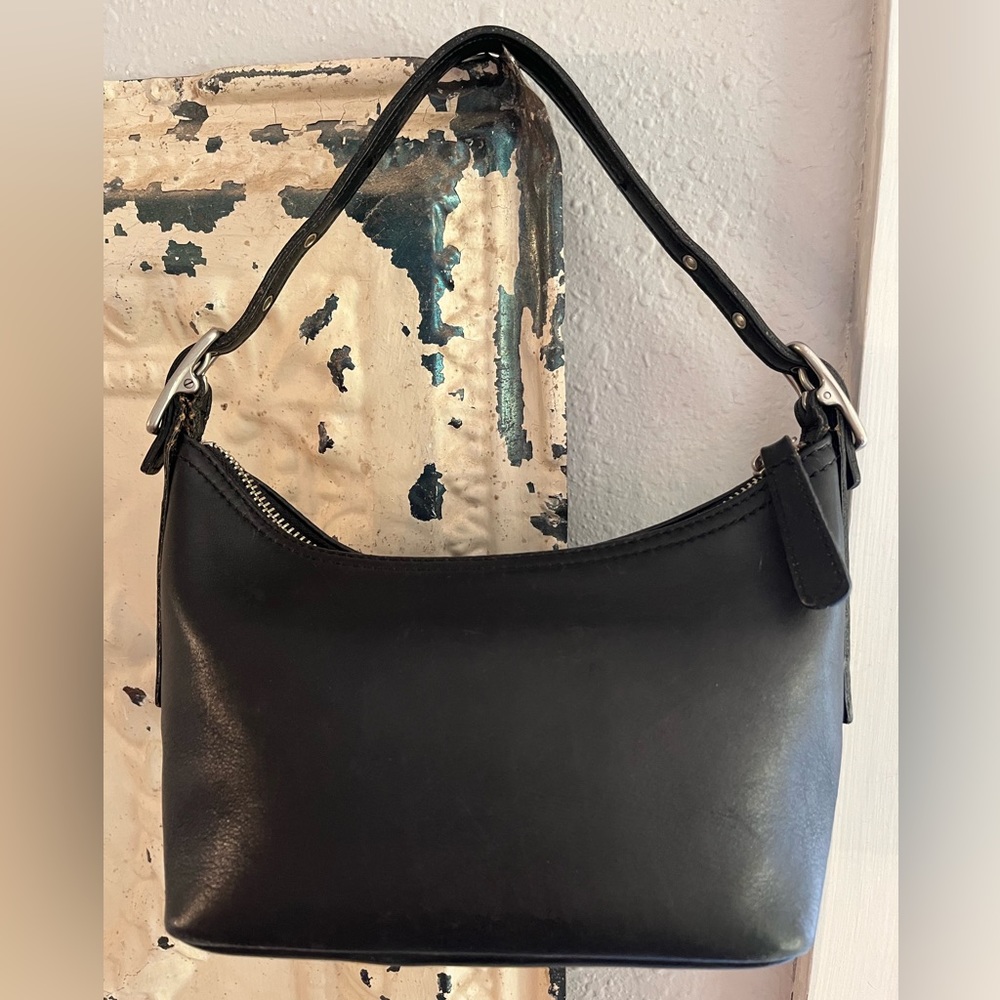 vintage Coach small leather handbag